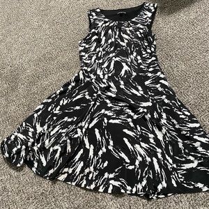 Express Black and White dress